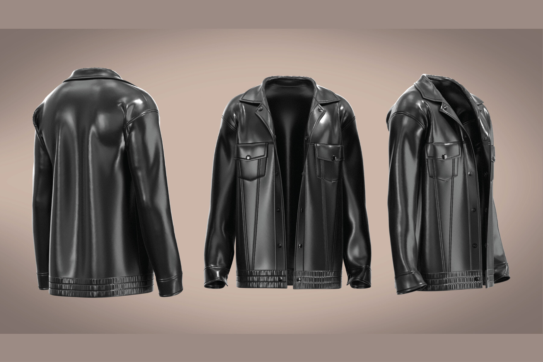 ArtStation - Men's Leather Jacket | Resources