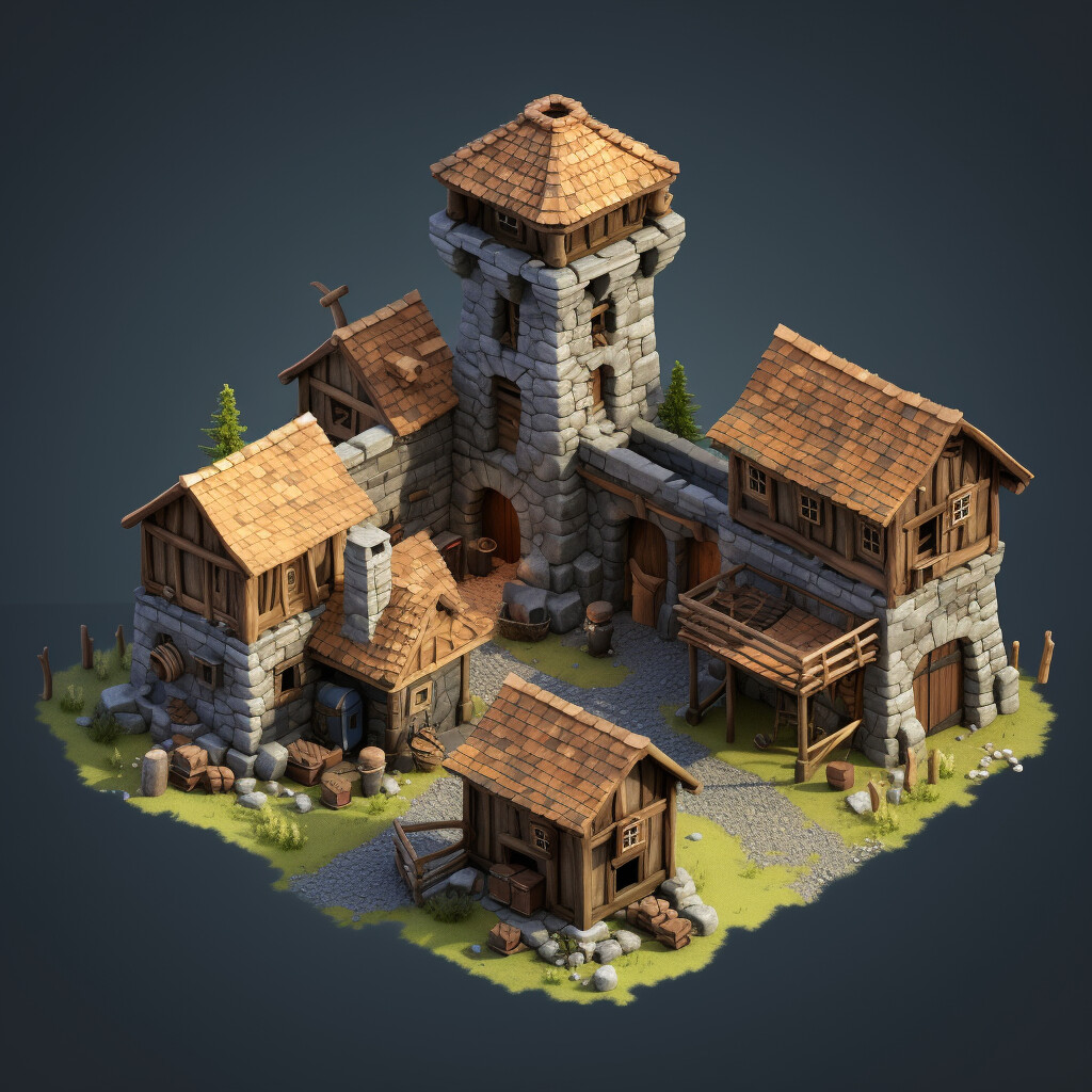 Artstation - 67 Free Ultra-hd Medieval Structures: Warehouses, Barracks 