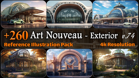 260 Art Nouveau - Exterior Reference Pack | 4K | v.74