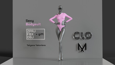 ArtStation - FREE Set underwear. Clo3D / Marvelous designer project file