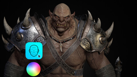 Orc Warrior ( Unity + Unreal + FBX Files )