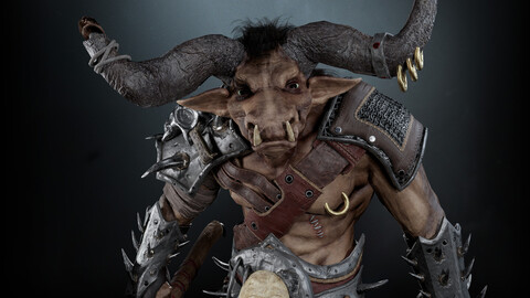 Minotaur Warrior ( Unity + Unreal + FBX )