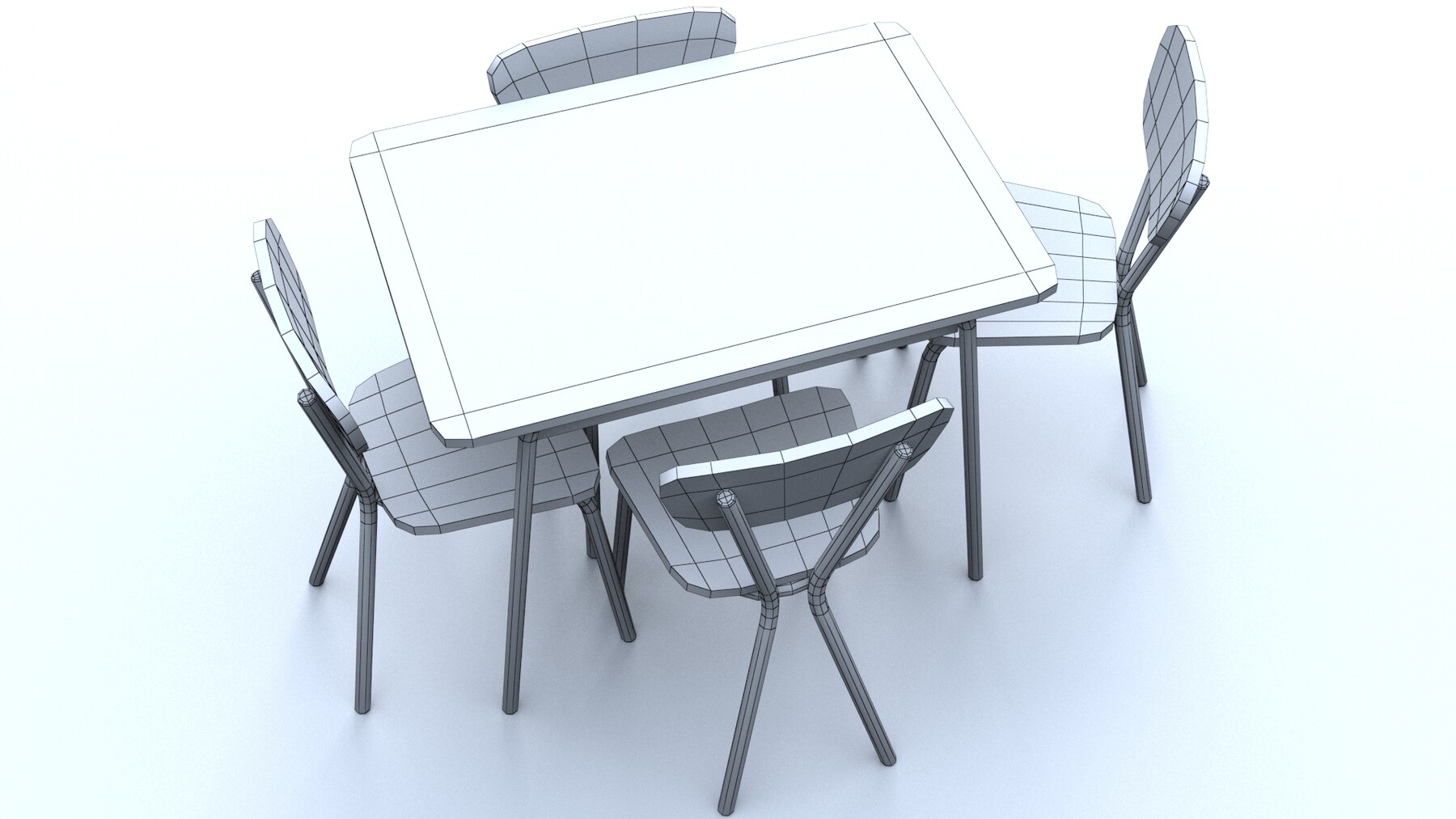 ArtStation Formica Table And Chairs Game Assets   File 