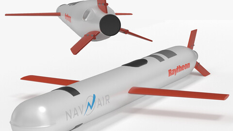 Tomahawk Land Attack Cruise Missile 3D Model