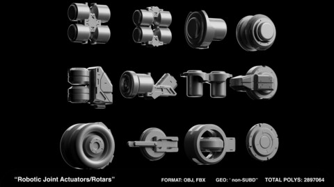 '16 Robotic Joint Actuators/Rotors' (IMM Brush Set)