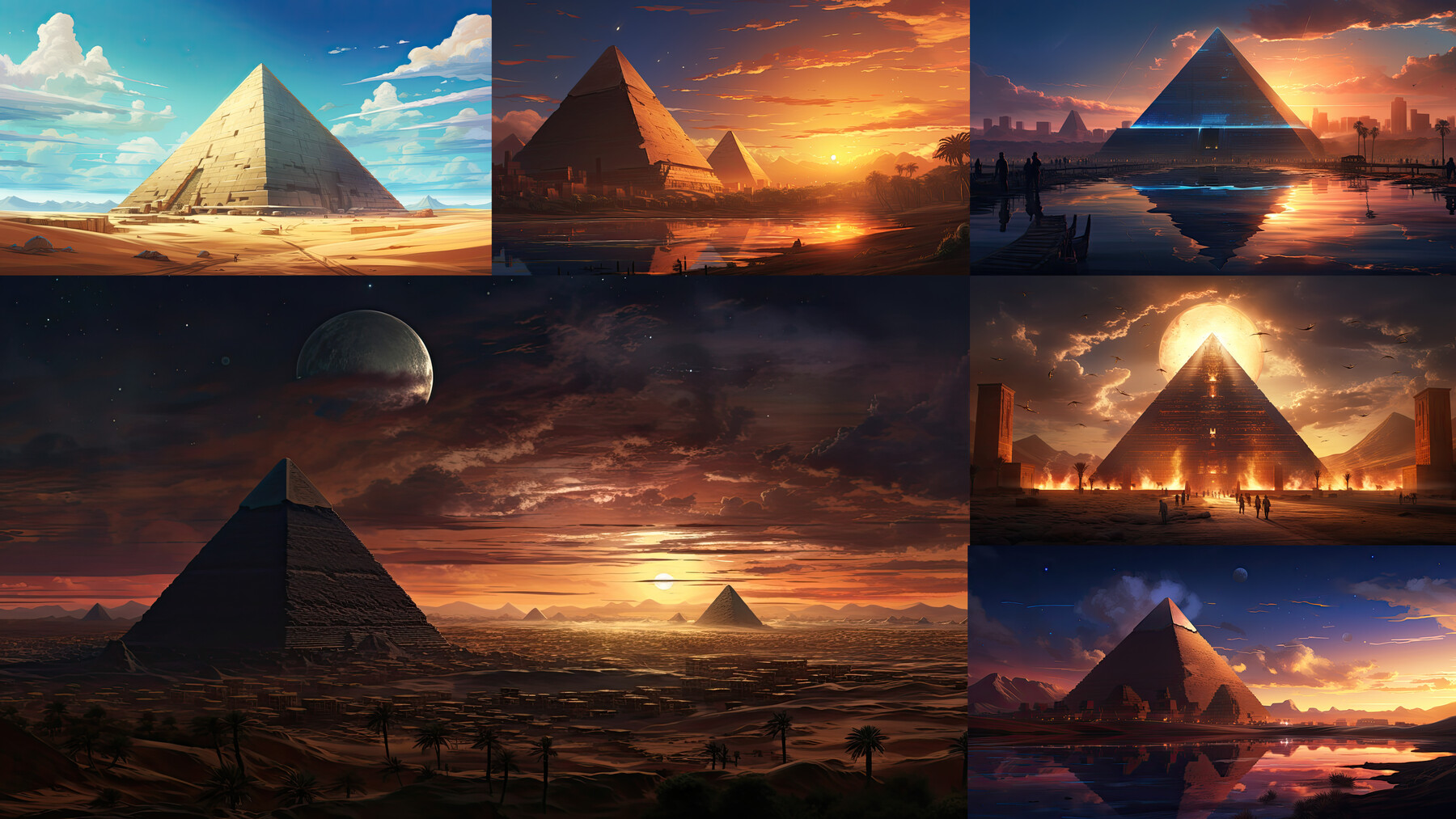 ArtStation - 205 arts - Egyptian Pharaohs Pyramid Alternative History ...