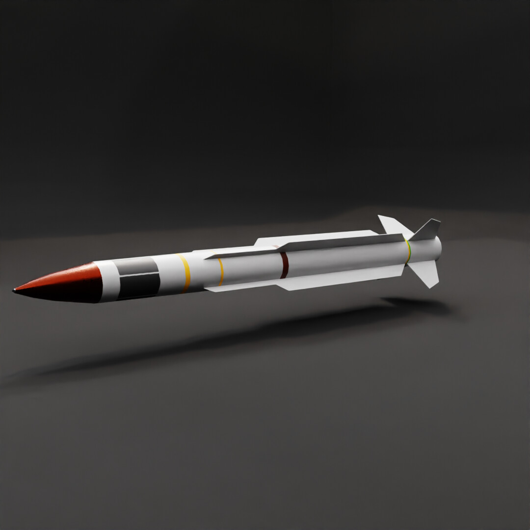 ArtStation - Low-Poly AGM-78 Standart ARM Anti-Radiation Missile | Game ...