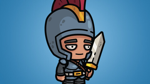 Big Head Medieval Knight