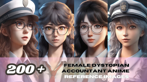 200 + Female Dystopian Accountant Anime| Reference Images