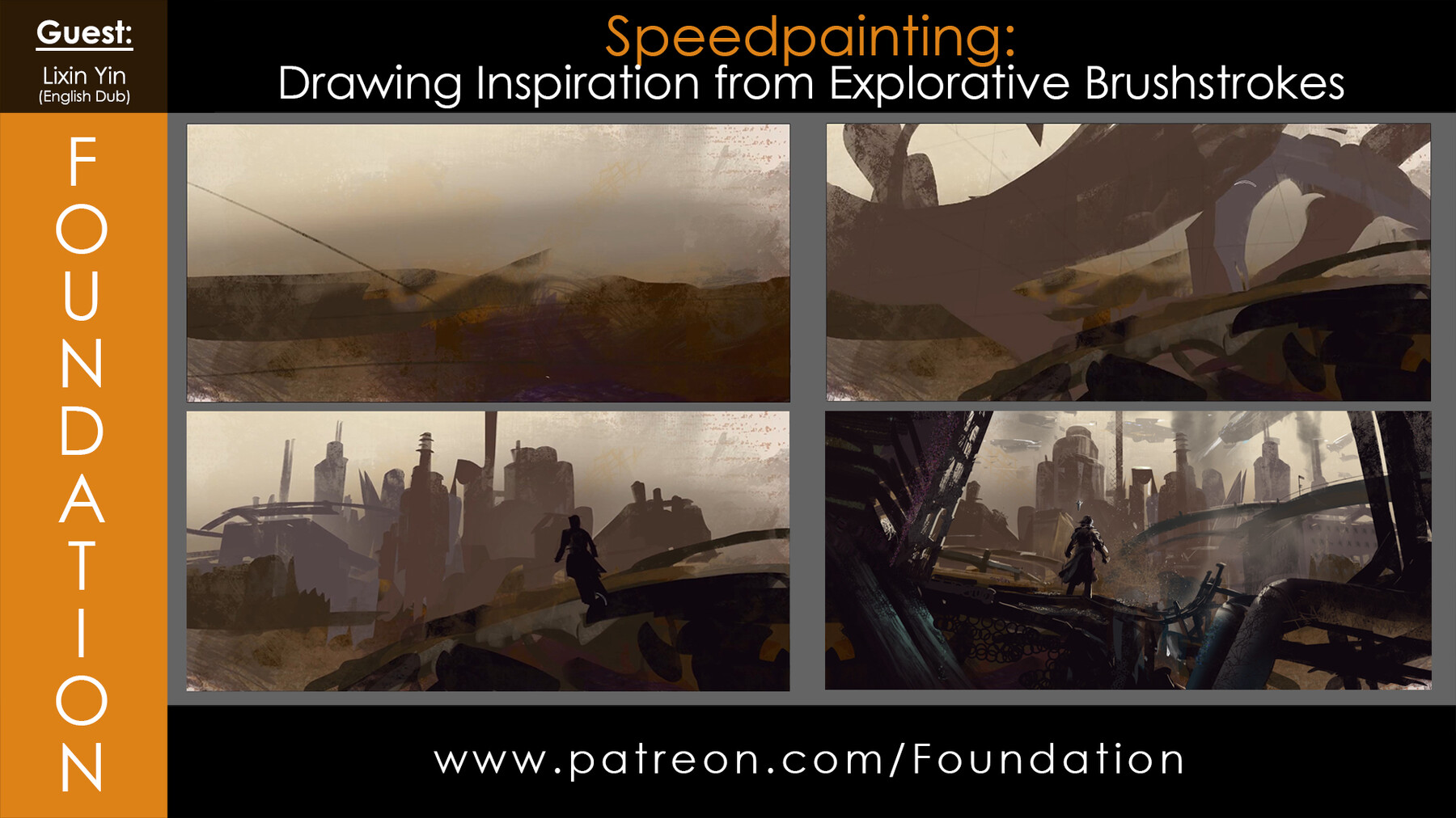 ArtStation - Foundation Art Group - Speedpainting - Drawing Inspiration  from Explorative Brushstrokes with Lixin Yin