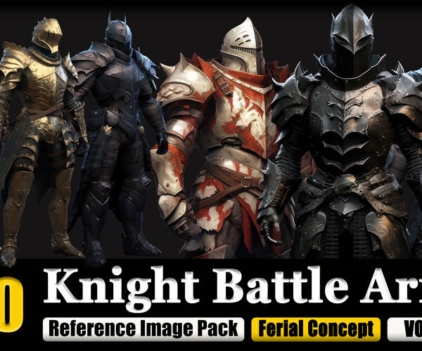 ArtStation - 210 Knight Battle Armor Reference Image Pack v.2 | Artworks