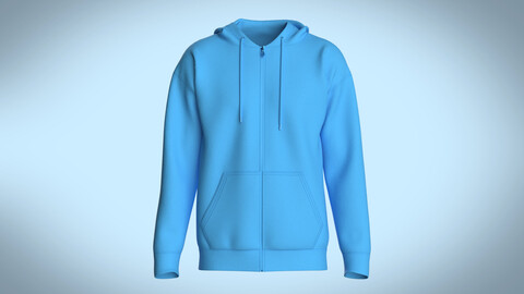 Mens Hoodie-Single Color