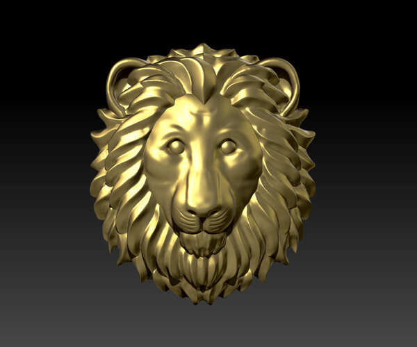 ArtStation - beast head 3D model picture Lion Lion head lion sculpture ...