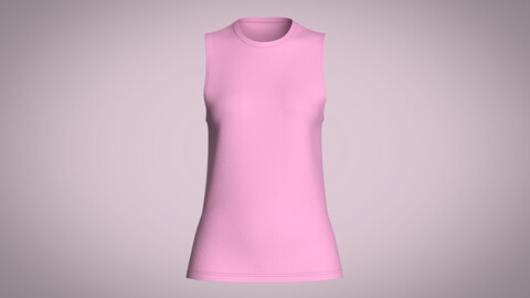 Girls Tank Tops-Single Color