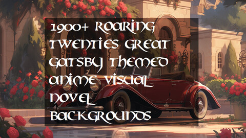 1900+ Roaring Twenties Great Gatsby Themed Anime Visual Novel Backgrounds
