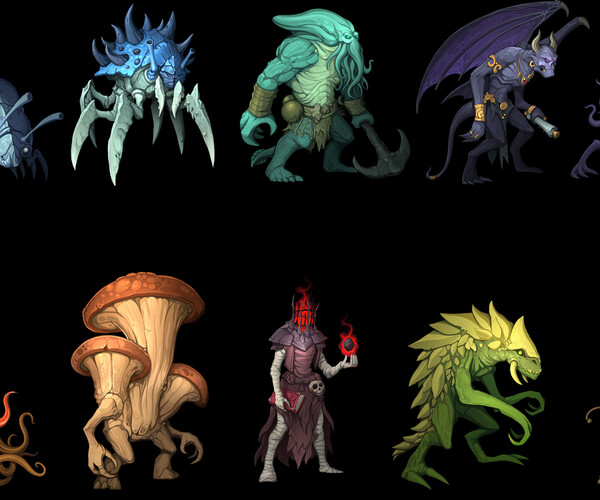 ArtStation - RPG Monster Pack 13 | Game Assets