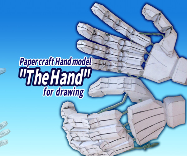 iron man hand papercraft