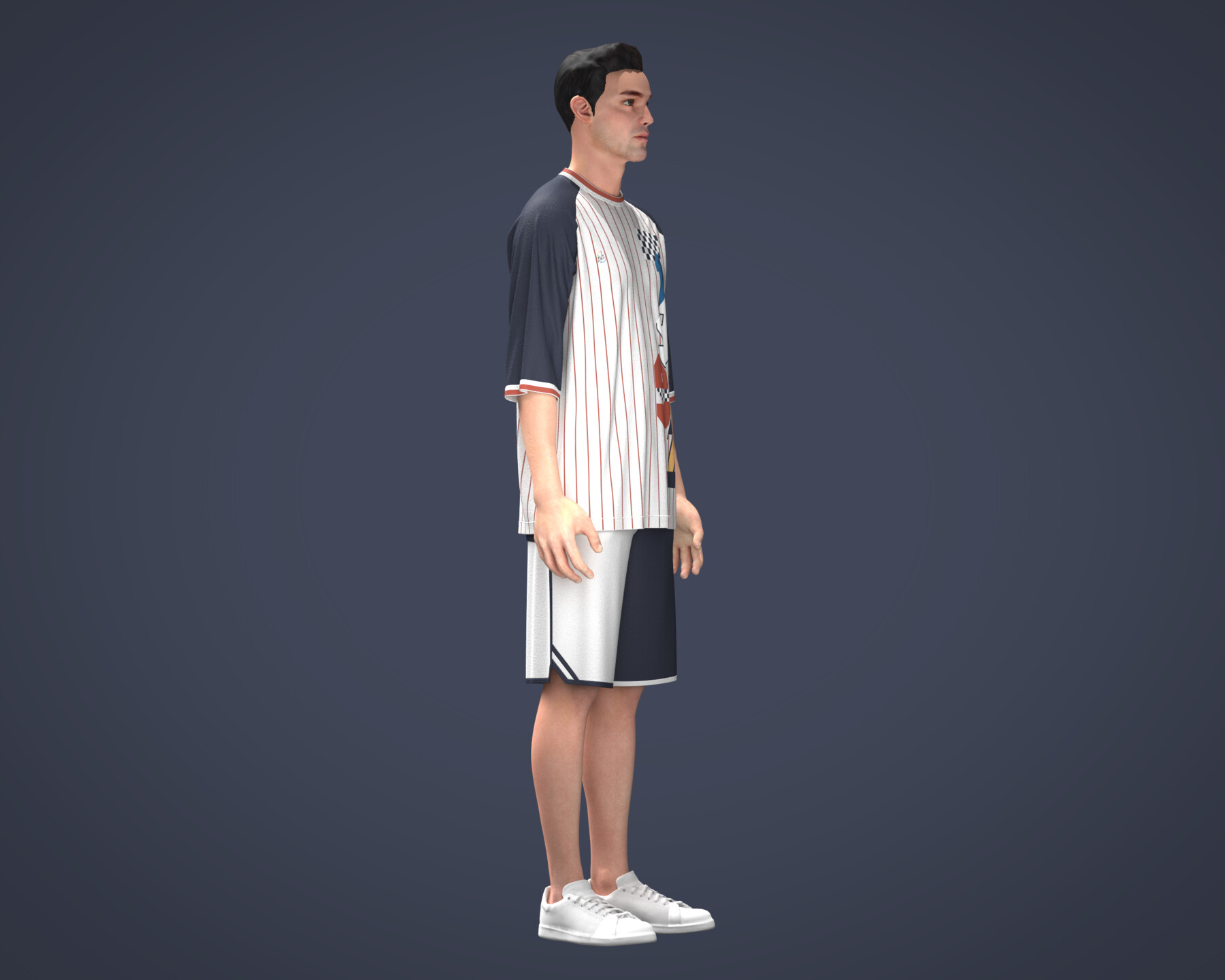 ArtStation - Baseball printed Reglan Oversized t-shirt