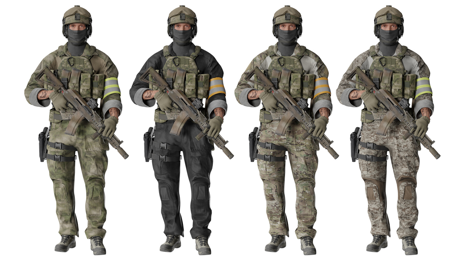 ArtStation - MILITARY Game Ready Character Russian Tactical Soldier Low ...