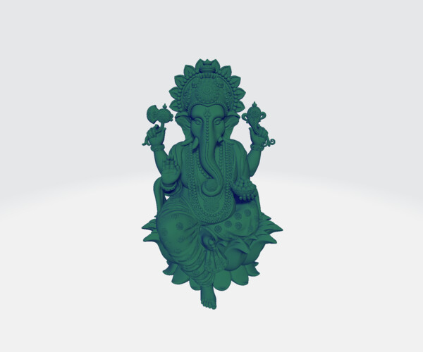 Artstation Ganesha 3d Print Model File3 Resources