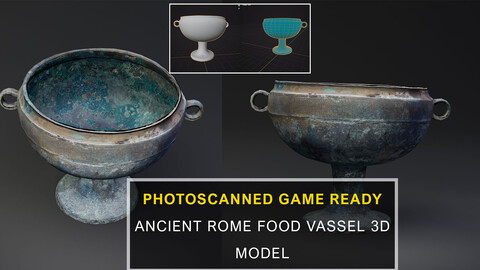 Ancient Rome with our Realistic Food Vessel 3D Model - Photo scanned