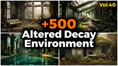 +500 Altered Decay Environment Reference Images (4k) | Vol_40