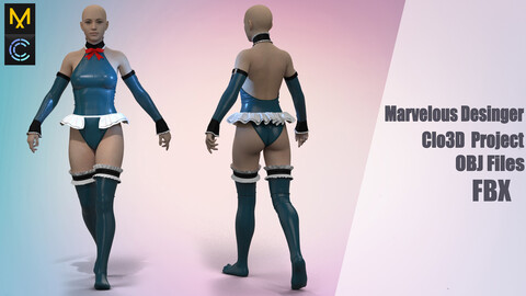 Clothes №178 "Marvelous Designer" /Zprj/ OBJ+FBX