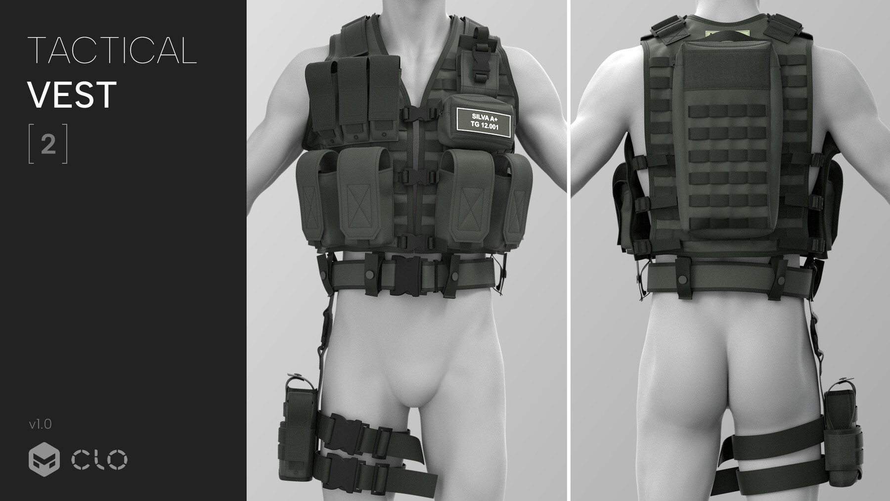 ArtStation - Marvelous Designer Bullet Proof Vest Study