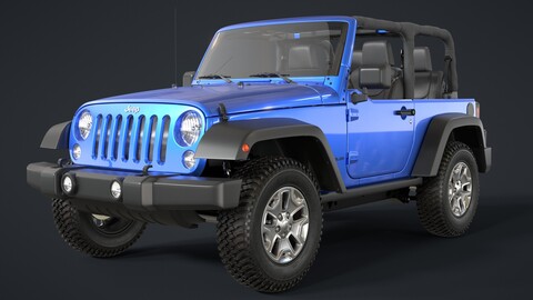 Jeep Wrangler JK | 3D Model | High Poly | PBR