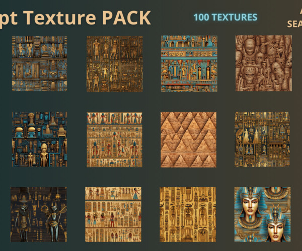 ArtStation - Egyptian texture: Seamless & Tileable Collection, 4K ...