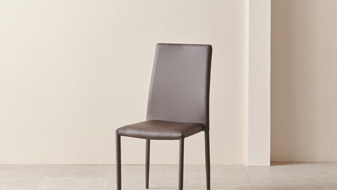 Ollier leather dining chair