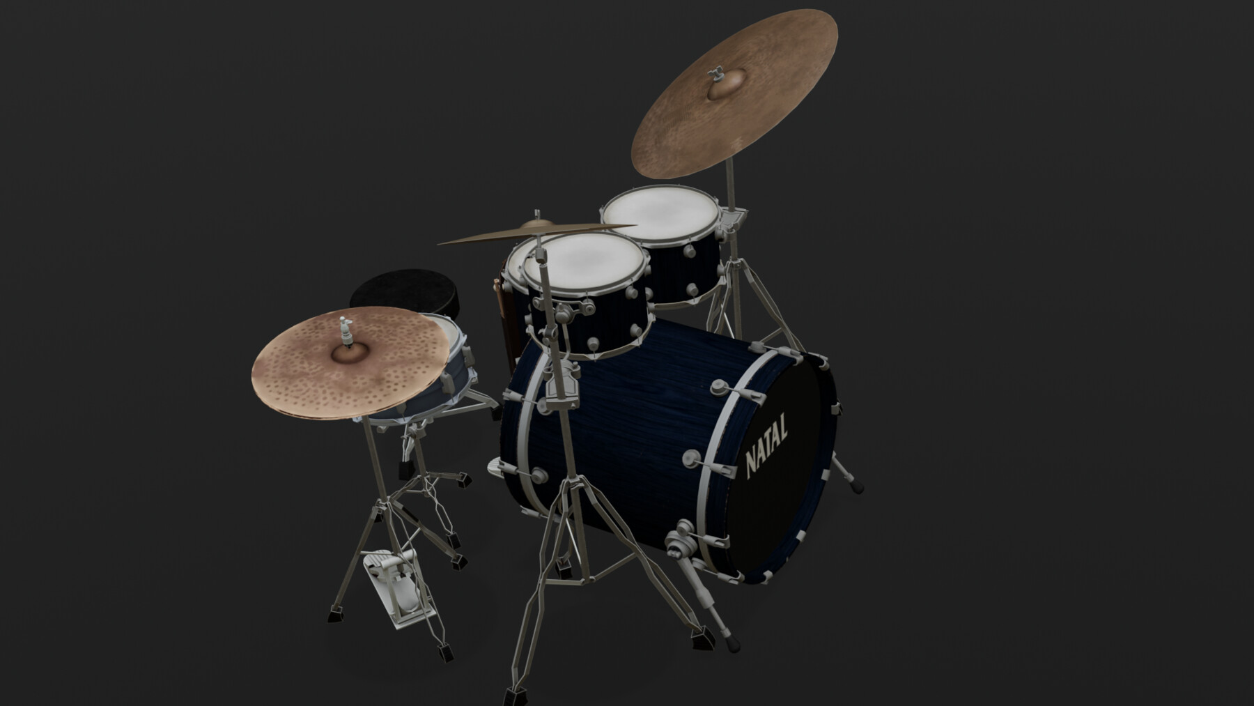 ArtStation - Drum kit 3D model | Game Assets