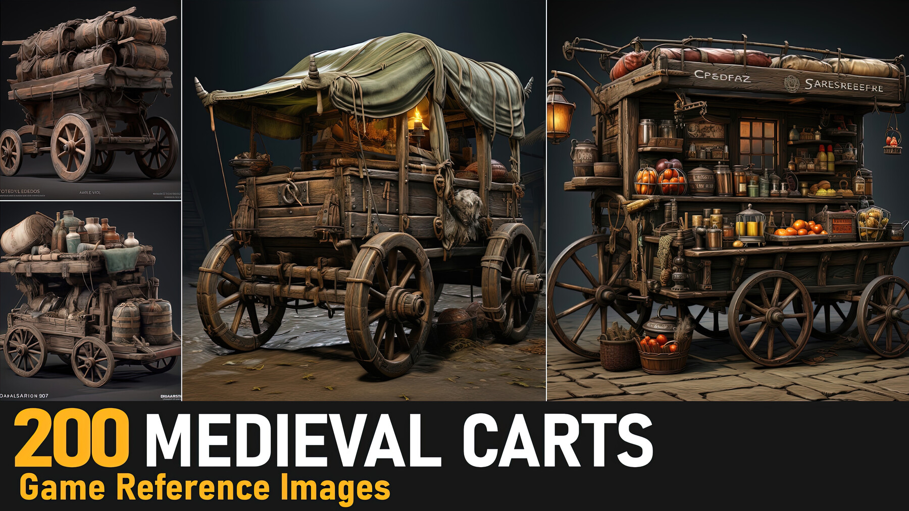 ArtStation - Medieval Carts VOL.10|4K Reference Images | Artworks