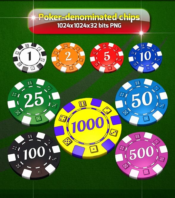 Standard Poker Chip Values or Denominations