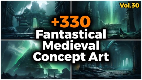 +330 Fantastical Medieval Concept Art (4k) | Vol_30