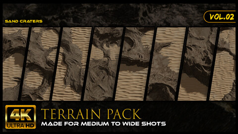 4K Terrain Heightmaps Pack Vol.02