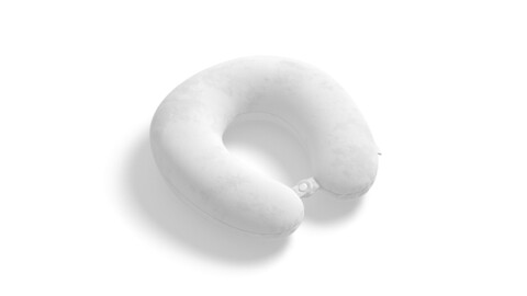 White Travel Pillow - neck head support cushion