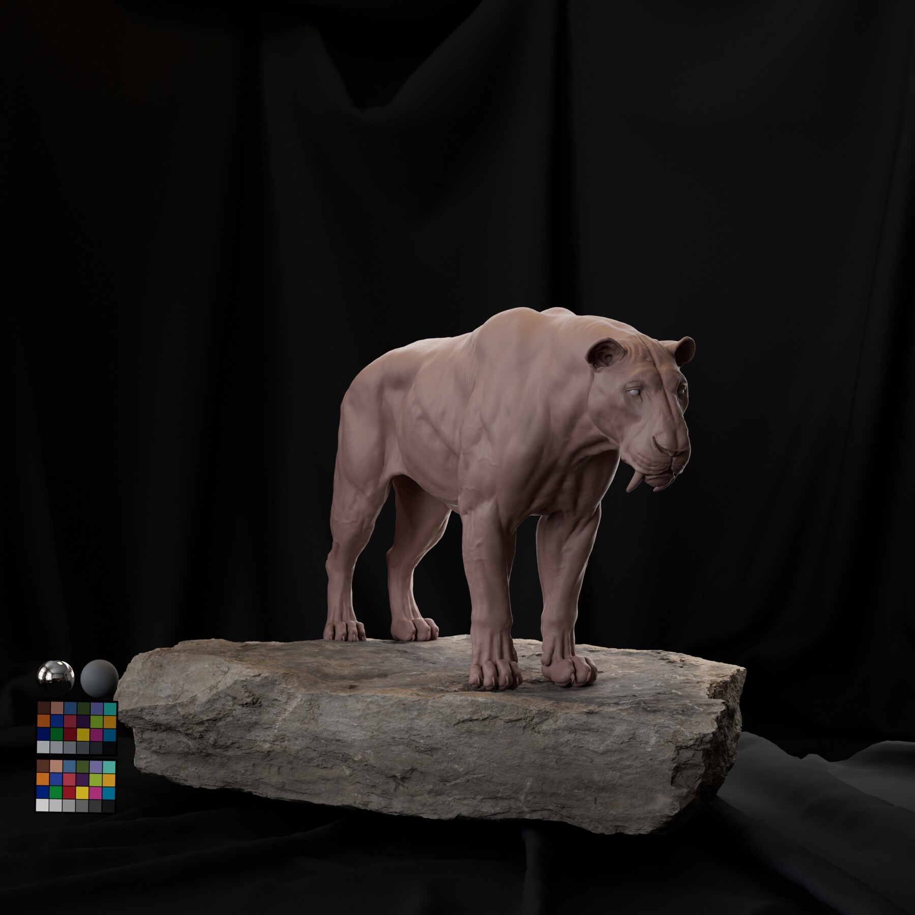 ArtStation - Sabertooth 3d Sculpt | Resources