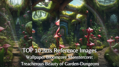 Bloomcore Monstercore: Treacherous Beauty of Garden-Dungeons | TOP 10 Arts Wallpaper Reference Images