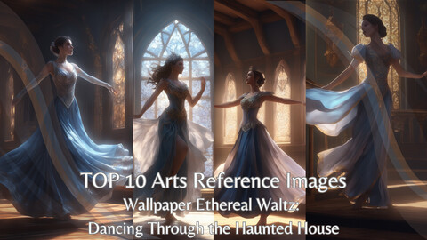 Ethereal Waltz: Dancing Through the Haunted House | TOP 10 Arts Wallpaper Reference Images