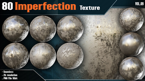 80 Imperfection Texture - Vol.09( 2K In PNG )