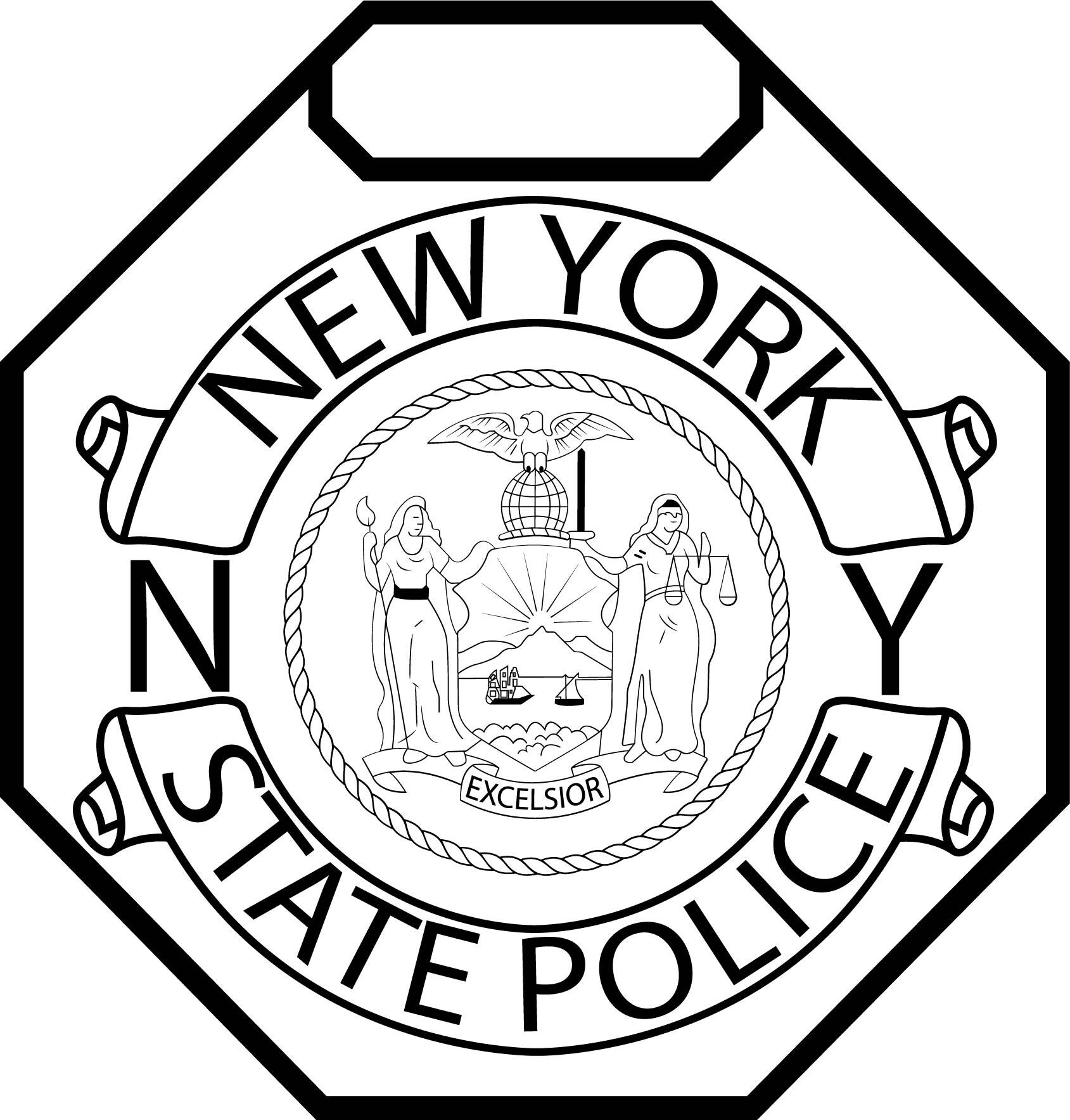 ArtStation - NEW YORK STATE POLICE badge VECTOR svg jpg png dxf eps ...