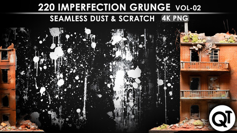 Imperfection Grunge VOL 02 - 220 Seamless Dust & Scratch