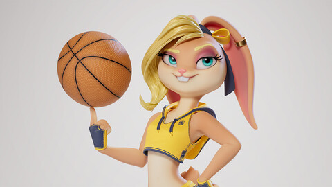 BasketBall Bunny - Model & Rig