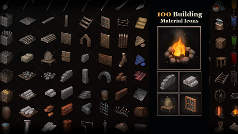 Building Material Icons