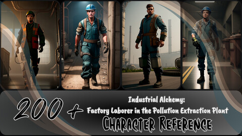 Industrial Alchemy: Factory Laborer in the Pollution Extraction Plant | 200 + Character Reference