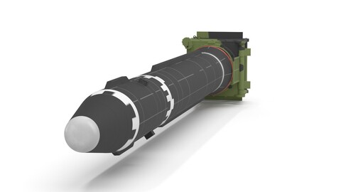 Hwasong-15 Intercontinental Ballistic Missile 3D Model