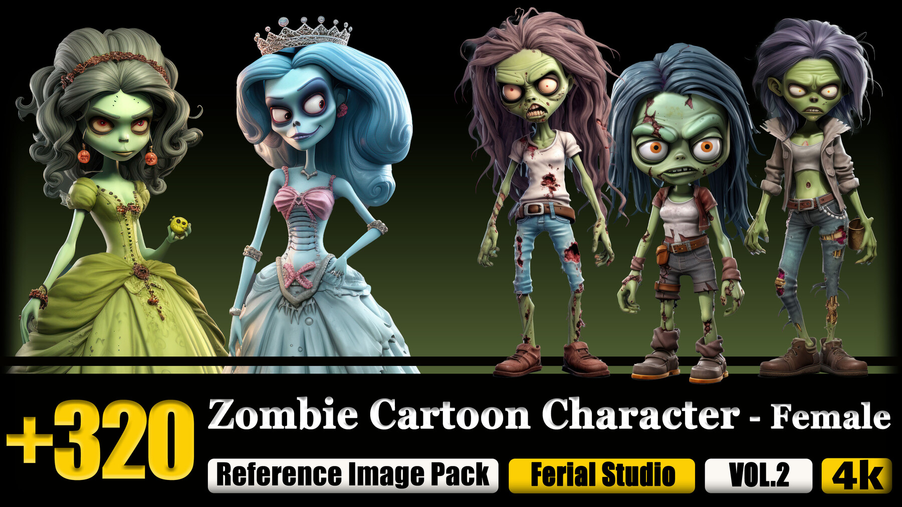girl zombie cartoon images