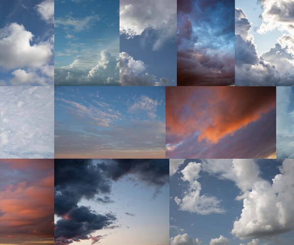 ArtStation - 300+ Sky / hight resolution skyes with clouds, different ...
