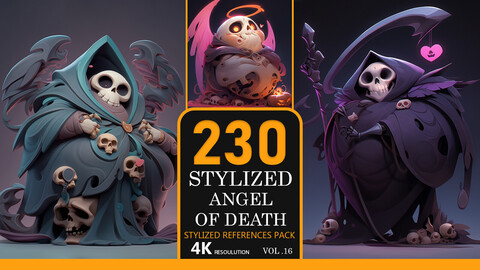 Stylized Angel of Death Vol.16-4K|Stylized References Pack